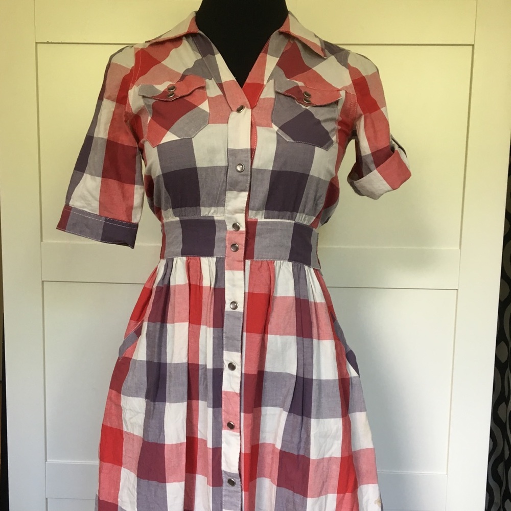 Prototype sz sm shirt dress with pockets
